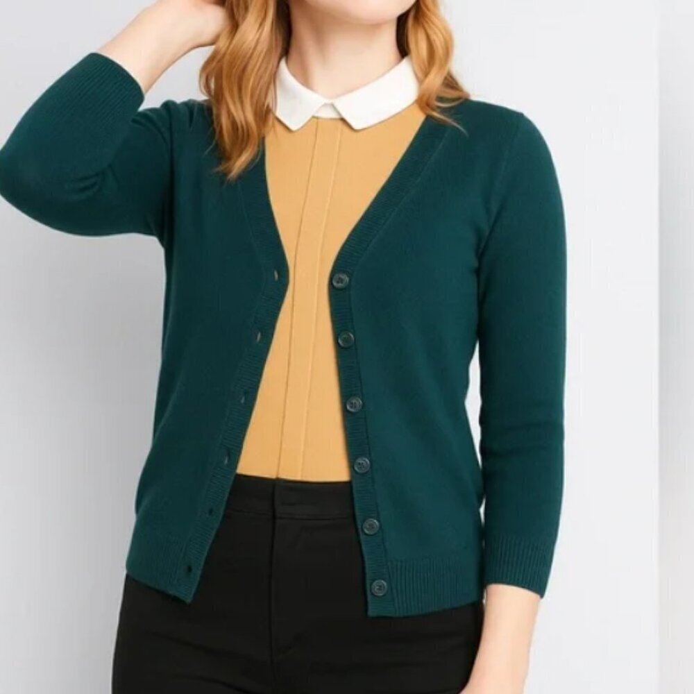 MODCLOTH Charter School Cardigan Size Small